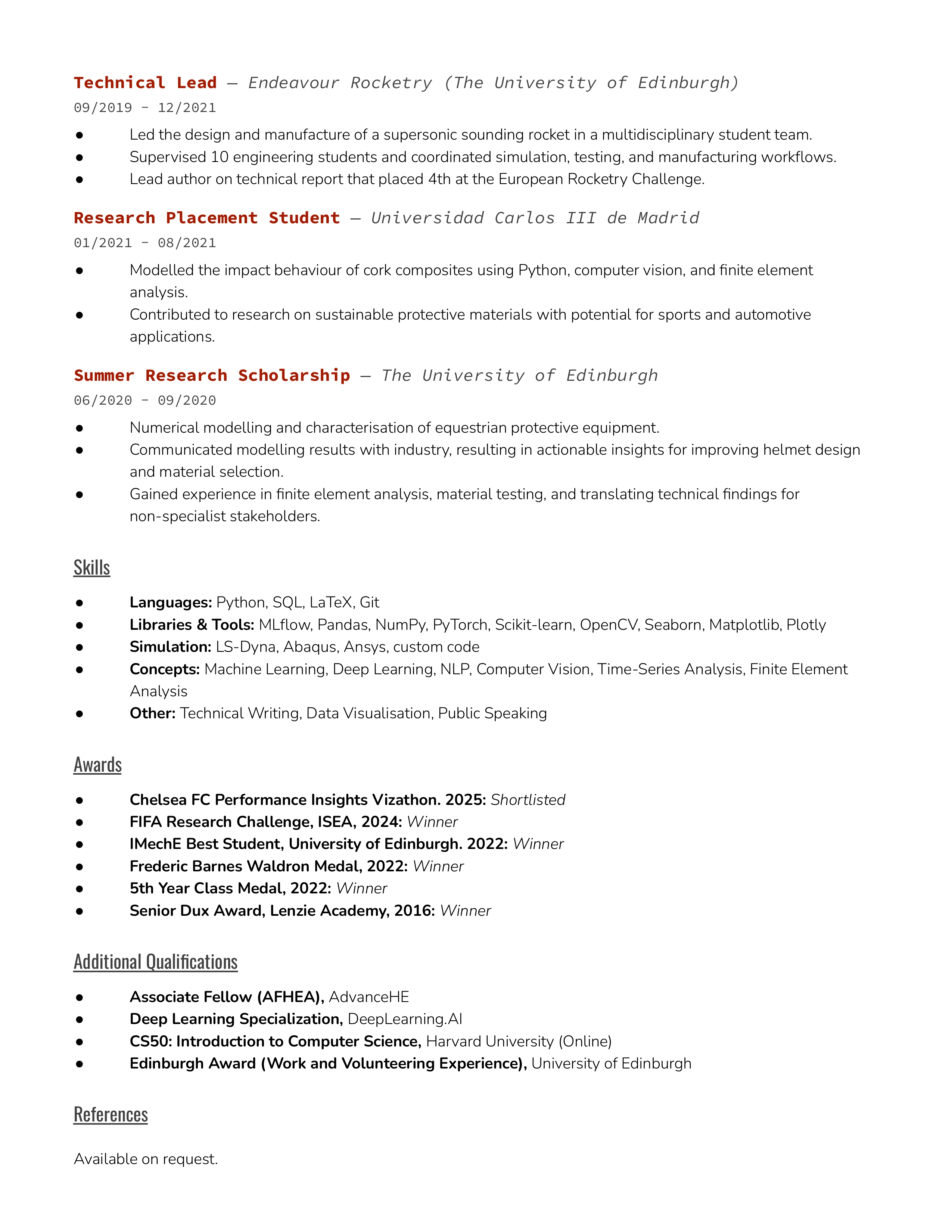 CV page 2